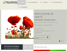 Tablet Screenshot of naturopathie-bordeaux.com